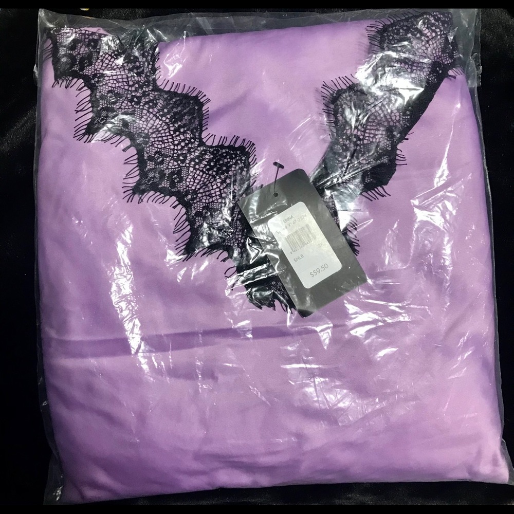 PURPLE SATIN FREDERICK'S OF HOLLYWOOD PJ SET… - Picture 3 of 3